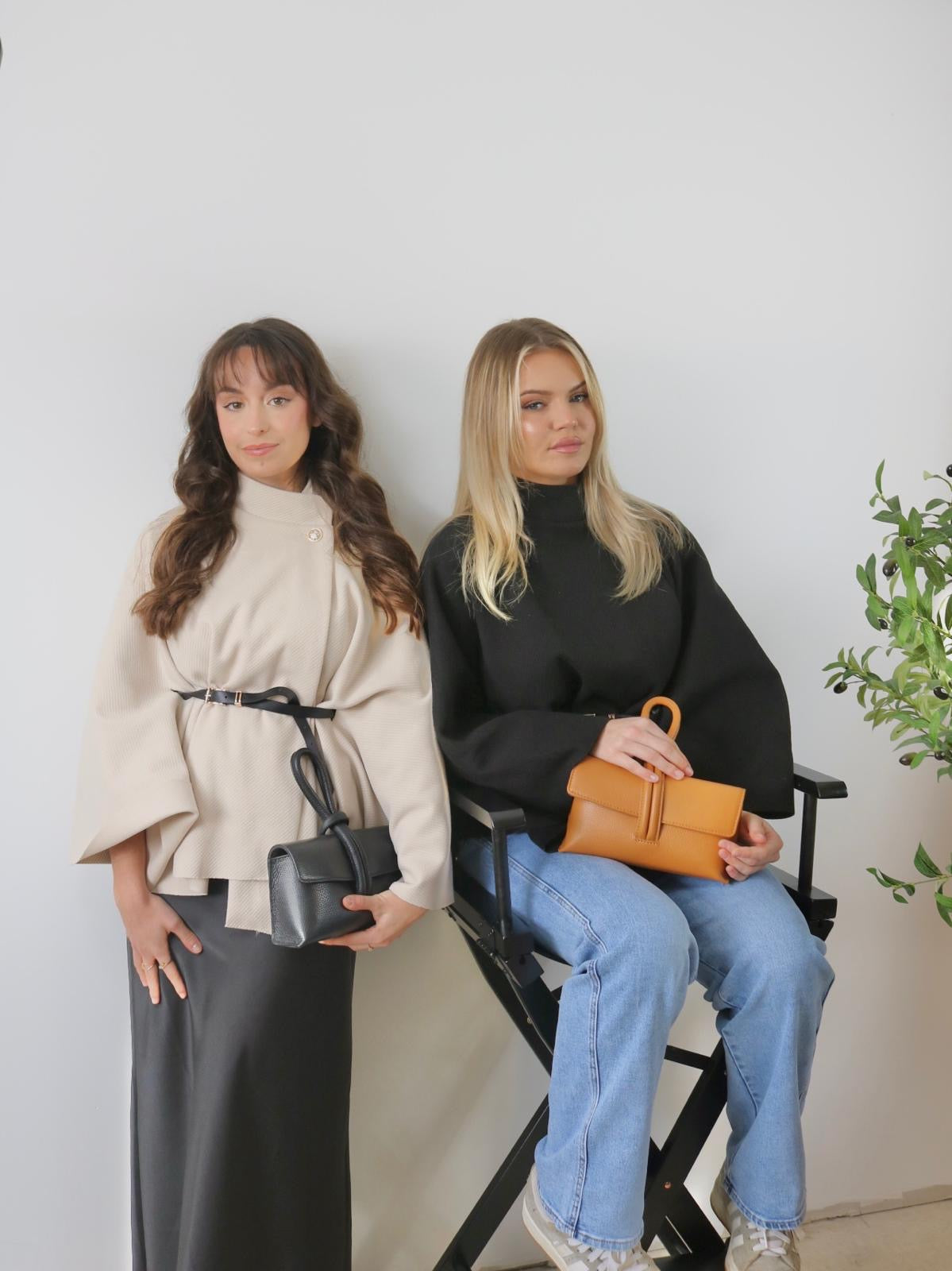 Poncho avec ceinture –