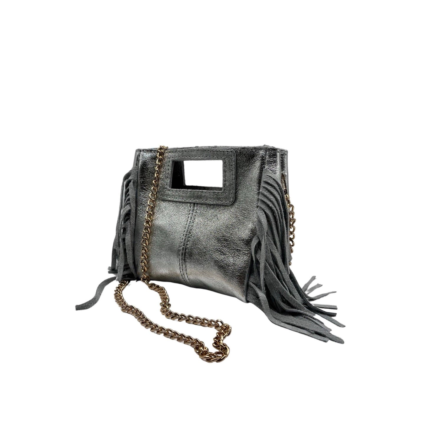 SAC A MAIN CUIR IRISE MARION SMALL: OR