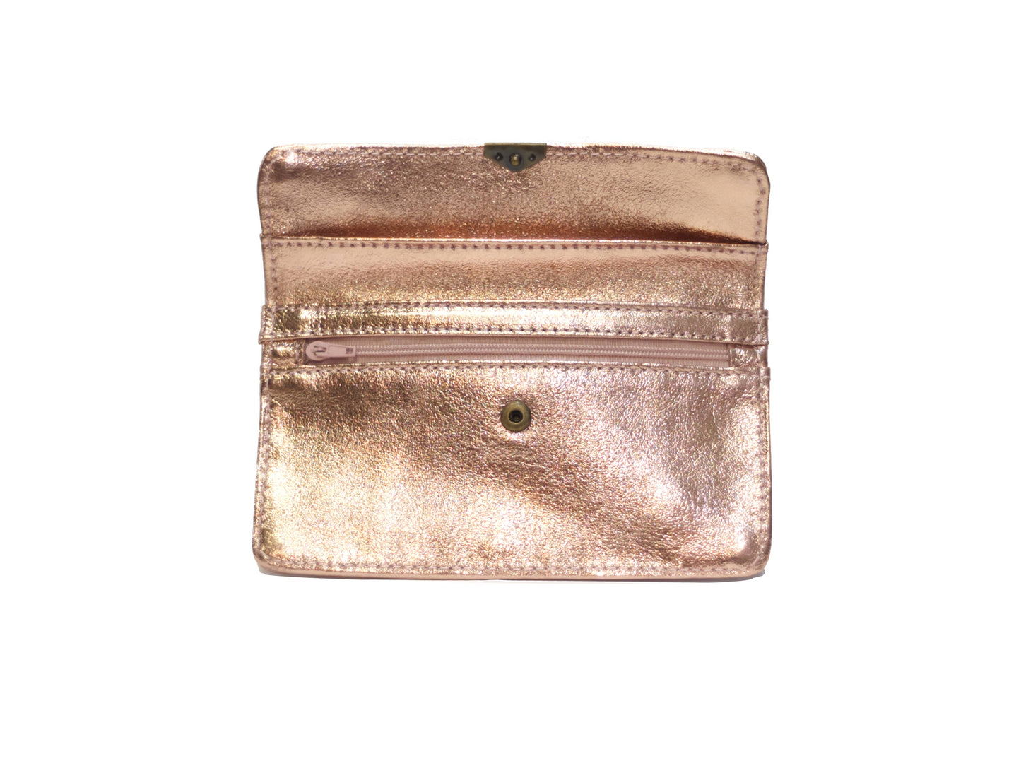 Porte monnaie cuir tout en un compact: Noisette