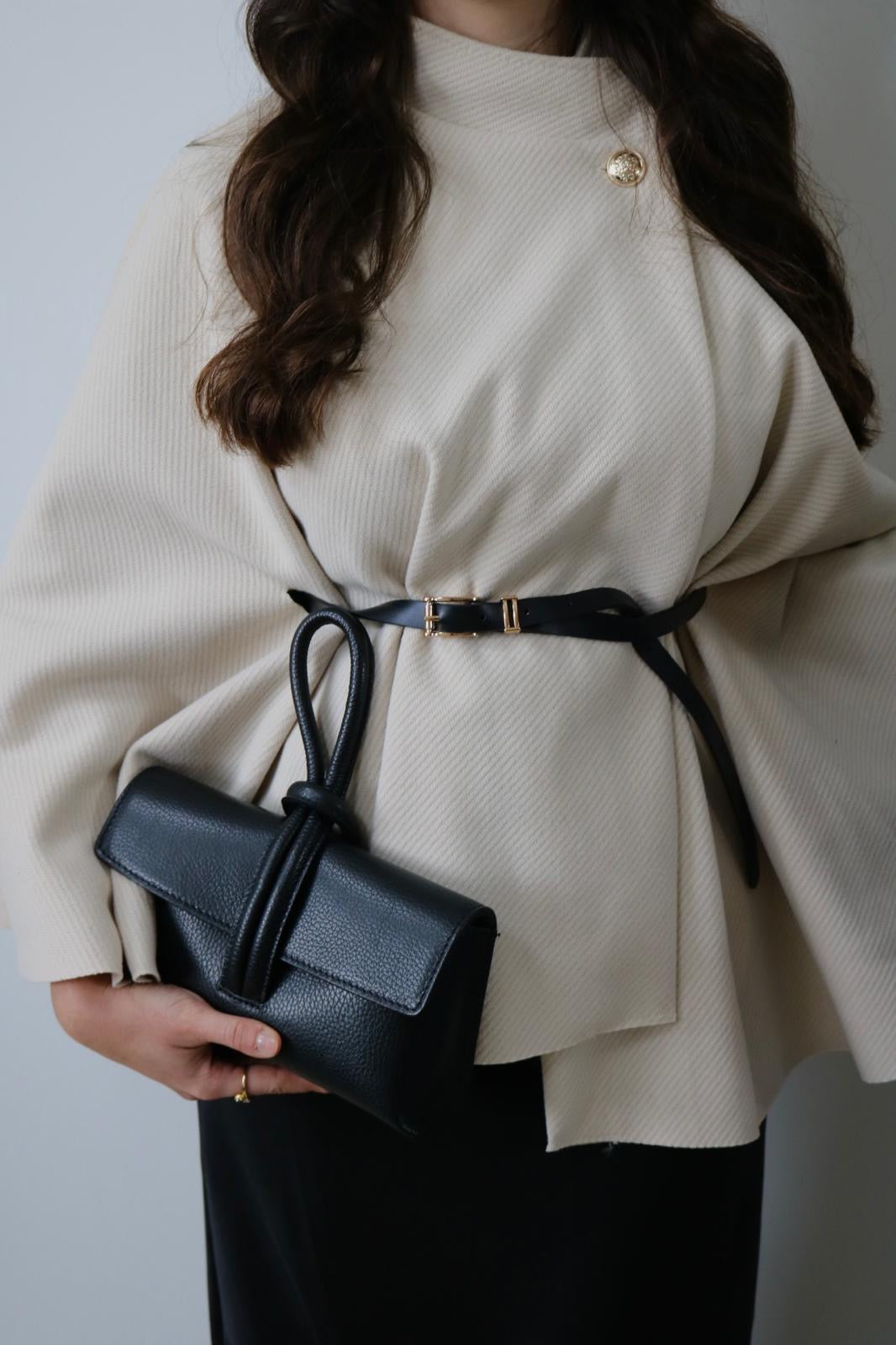 Poncho avec ceinture –