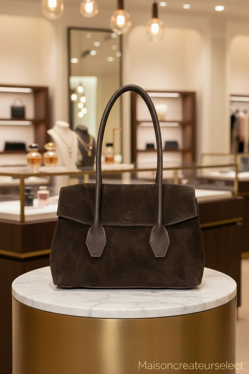 Sac Cuir Alba : CHOCOLAT