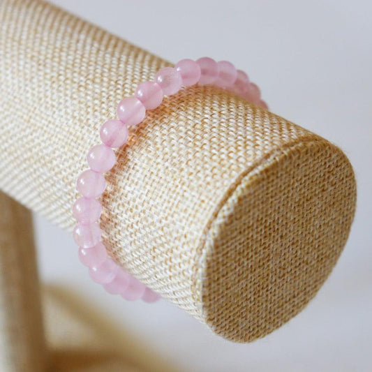 Bracelet en quartz rose