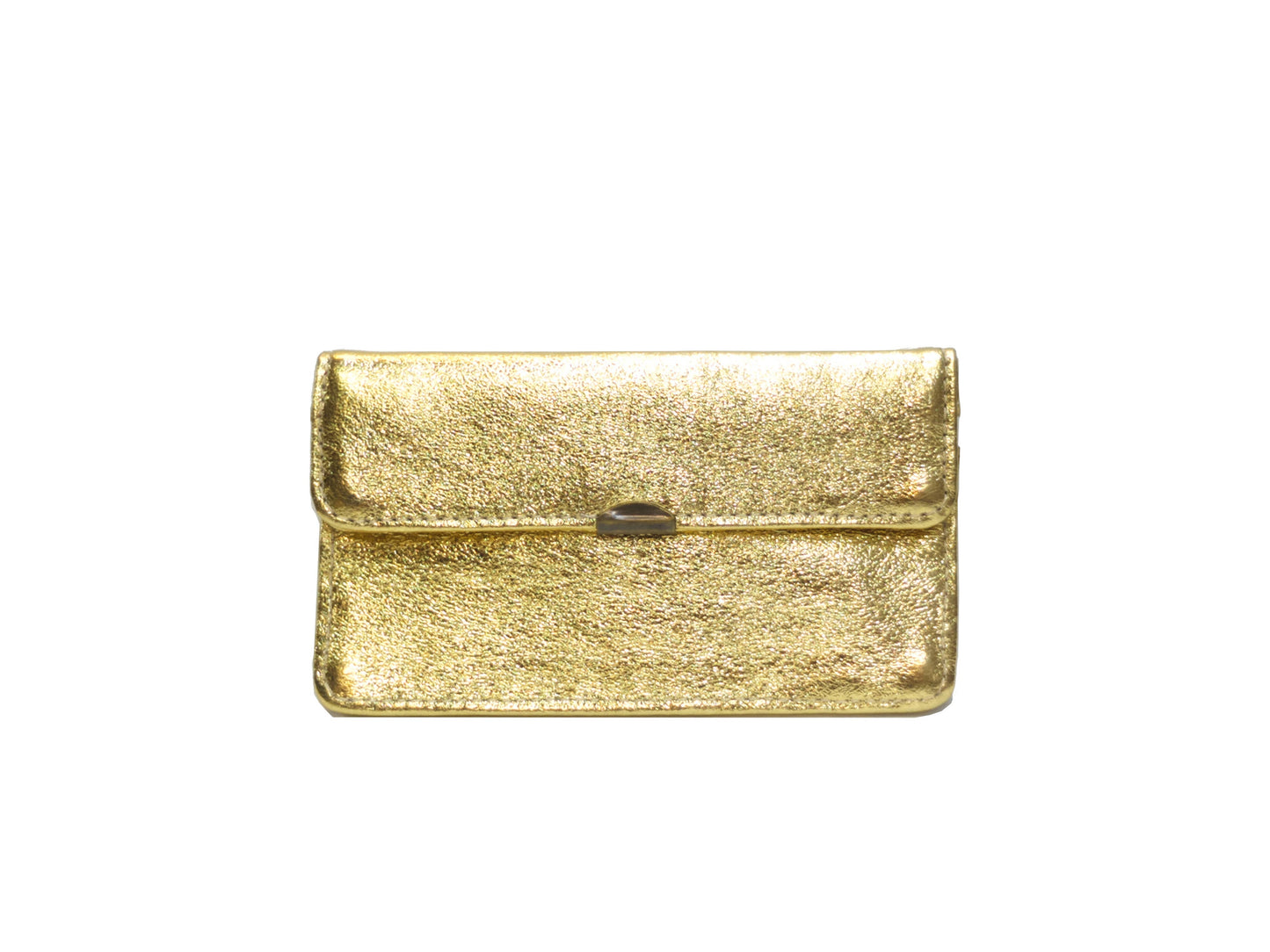 Porte monnaie cuir tout en un compact: Noisette