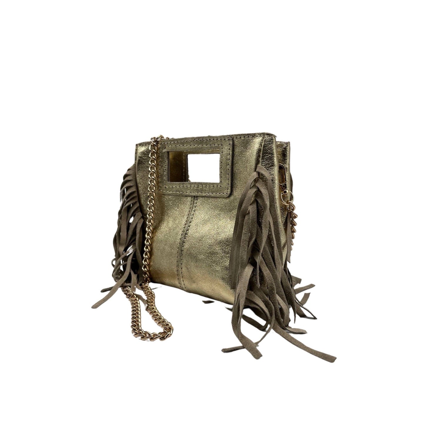 SAC A MAIN CUIR IRISE MARION SMALL: OR