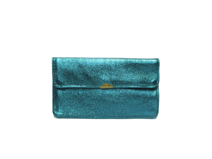 Porte monnaie cuir tout en un compact: Léopard