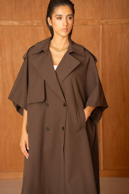 Trench Cape Oversize Camel