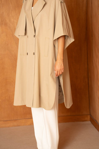 Trench Cape Oversize Camel