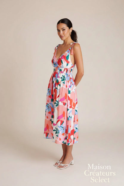 Robe Éclat Fuchsia – Élégance Fluide
