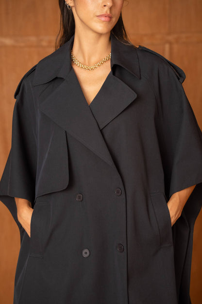 Trench Cape Oversize Camel