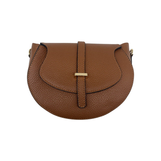 SAC BANDOULIERE CUIR GRAINE MADELENA CAMEL