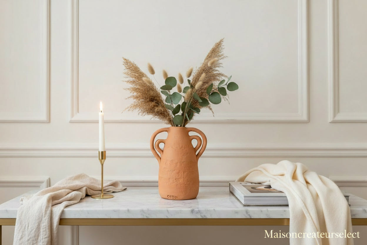 Vase Amphore Artisanal — Céramique Terracotta Fait Main Portugal