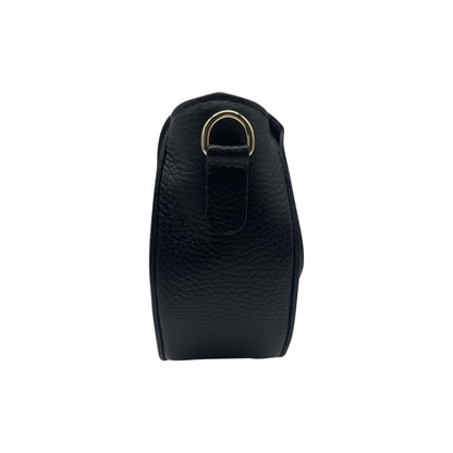 SAC BANDOULIERE CUIR GRAINE MADELENA NOIR