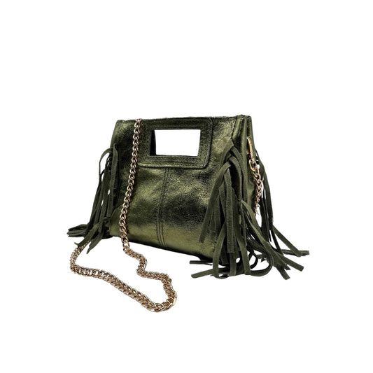 SAC A MAIN CUIR IRISE MARION SMALL: VERT