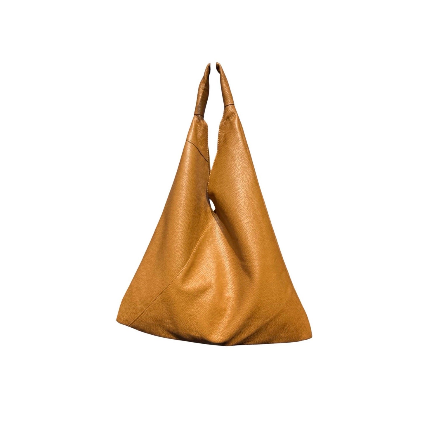 SAC CUIR GRAINE NOMADE G: KAKI