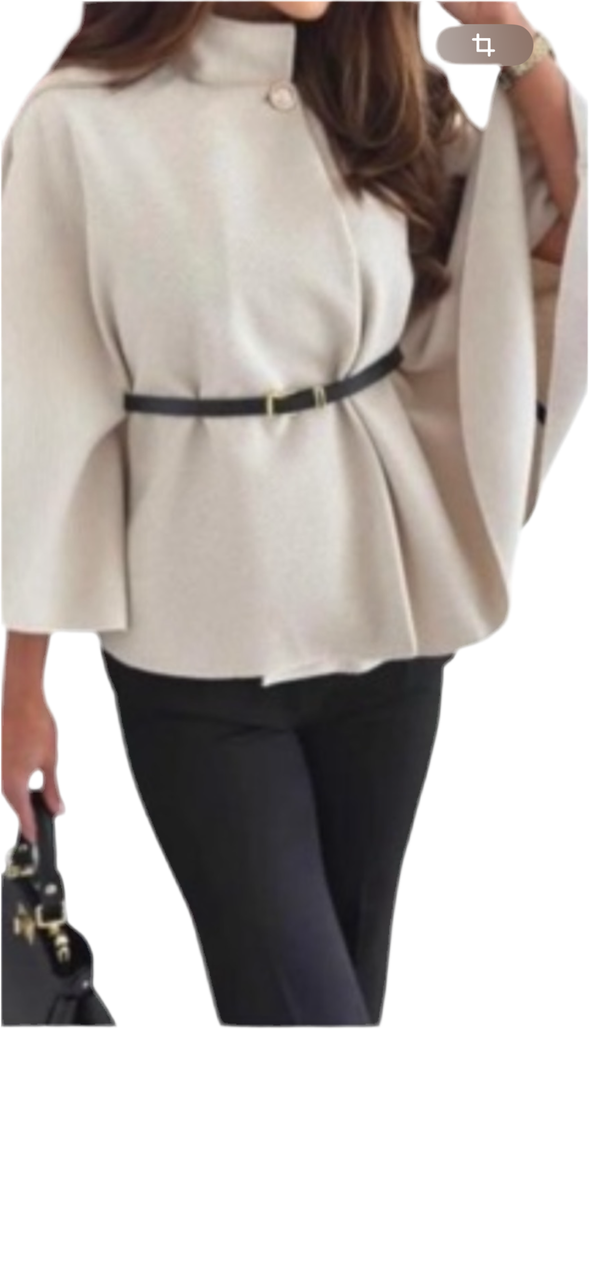 Poncho avec ceinture –