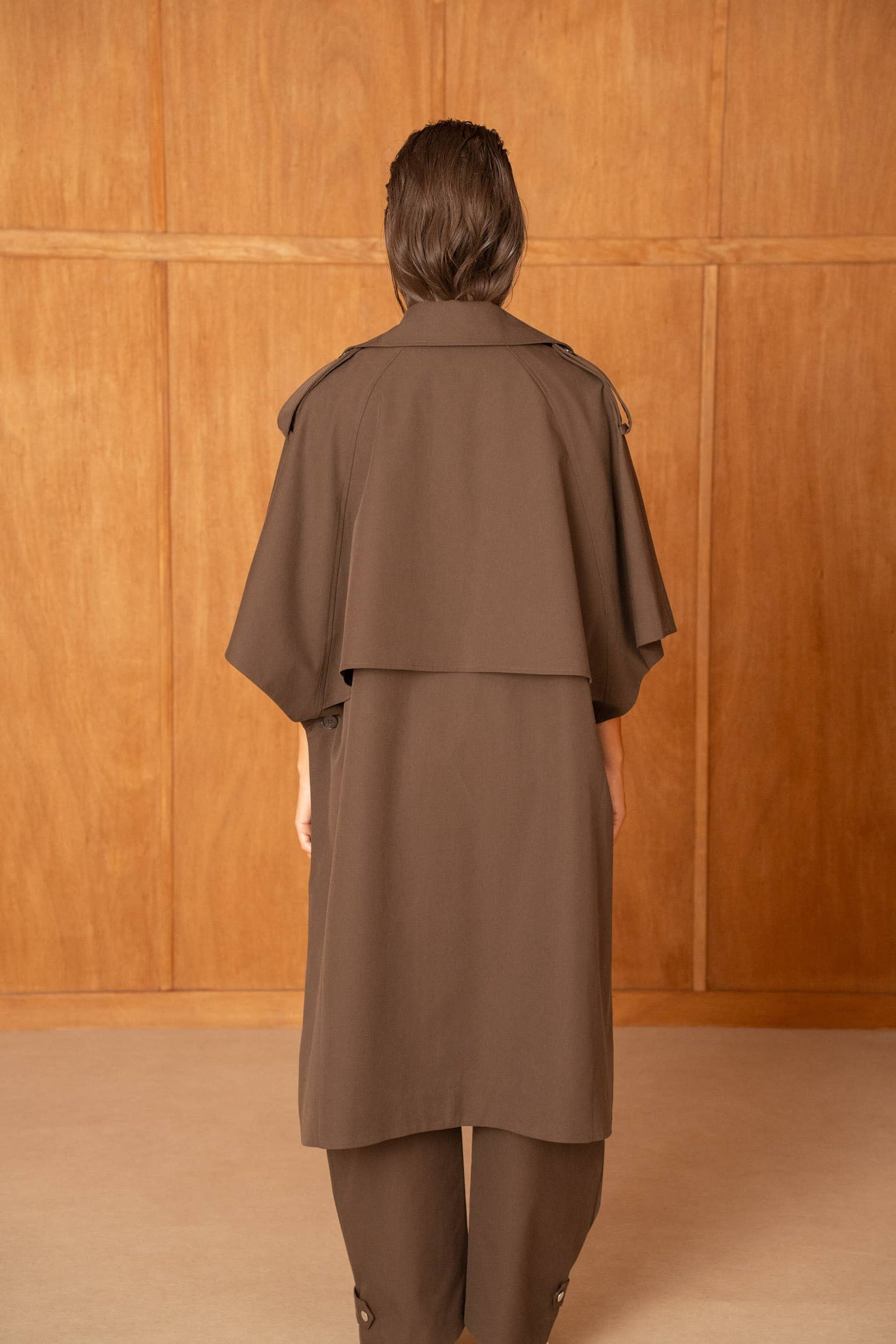 Trench Cape Oversize Camel