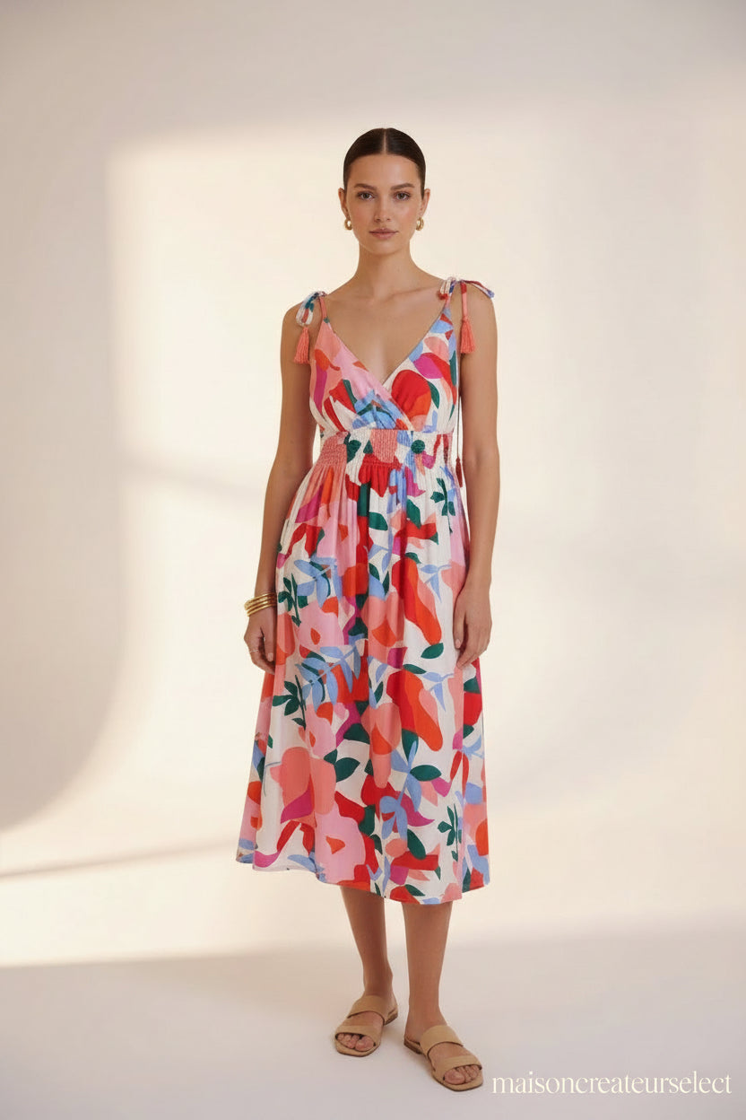 Robe Éclat Fuchsia – Élégance Fluide