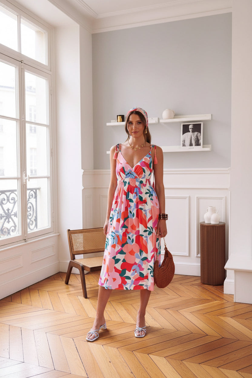 Robe Éclat Fuchsia – Élégance Fluide