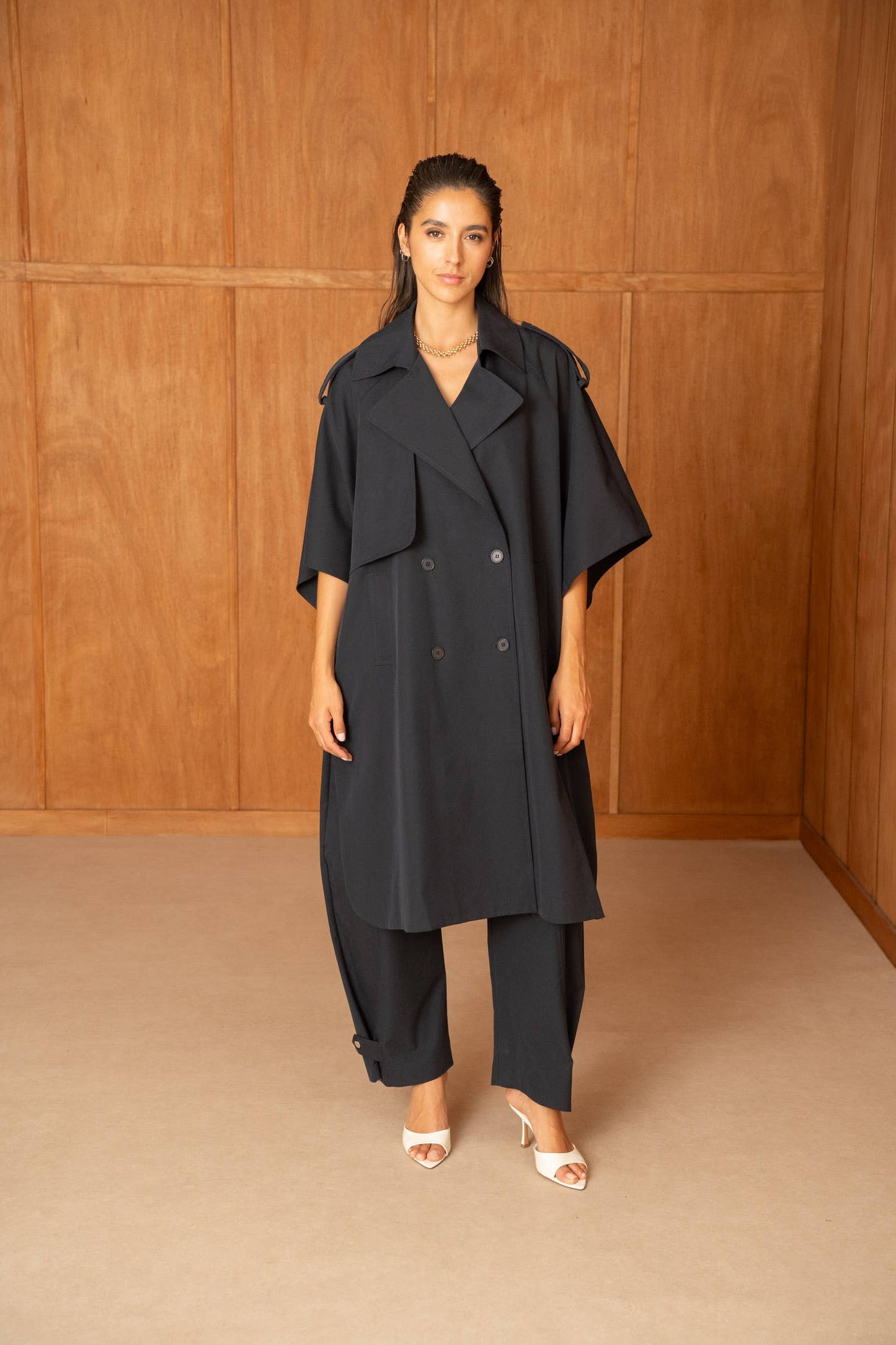 Trench Cape Oversize Camel