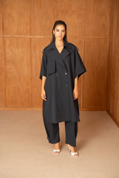 Trench Cape Oversize Camel