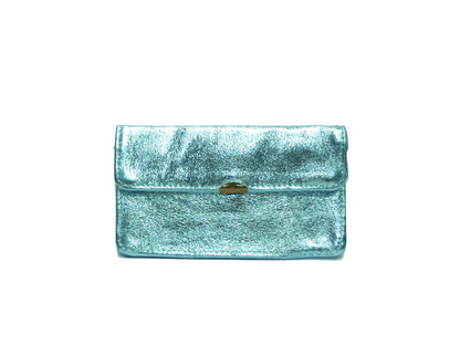 Porte monnaie cuir tout en un compact: Léopard