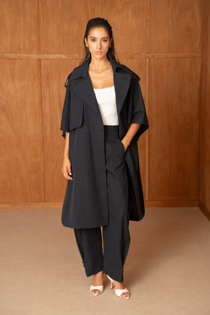 Trench Cape Oversize Camel