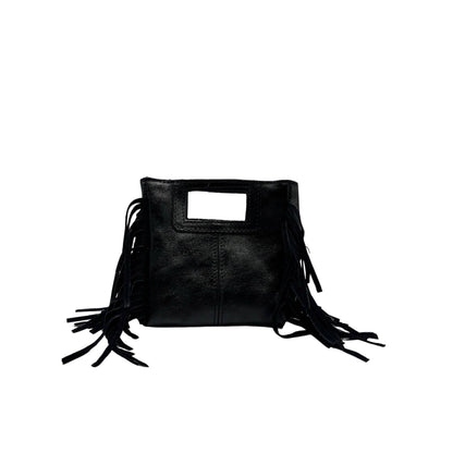 SAC A MAIN CUIR IRISE MARION SMALL: NOIR