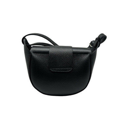 SAC BANDOULIERE CUIR GRAINE MARGOT NOIR