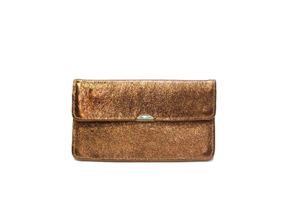 Porte monnaie cuir tout en un compact: Léopard