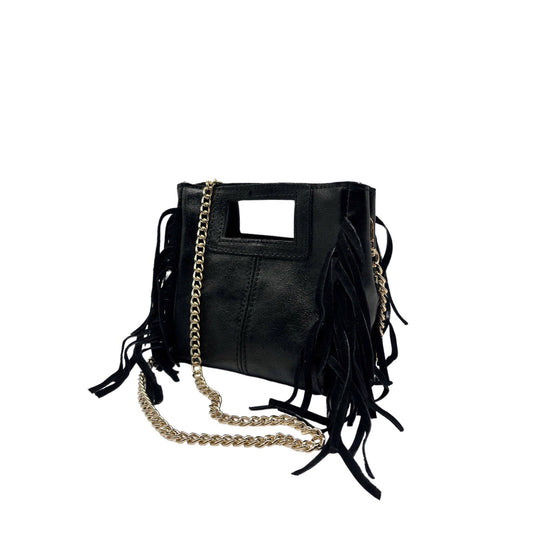 SAC A MAIN CUIR IRISE MARION SMALL: NOIR