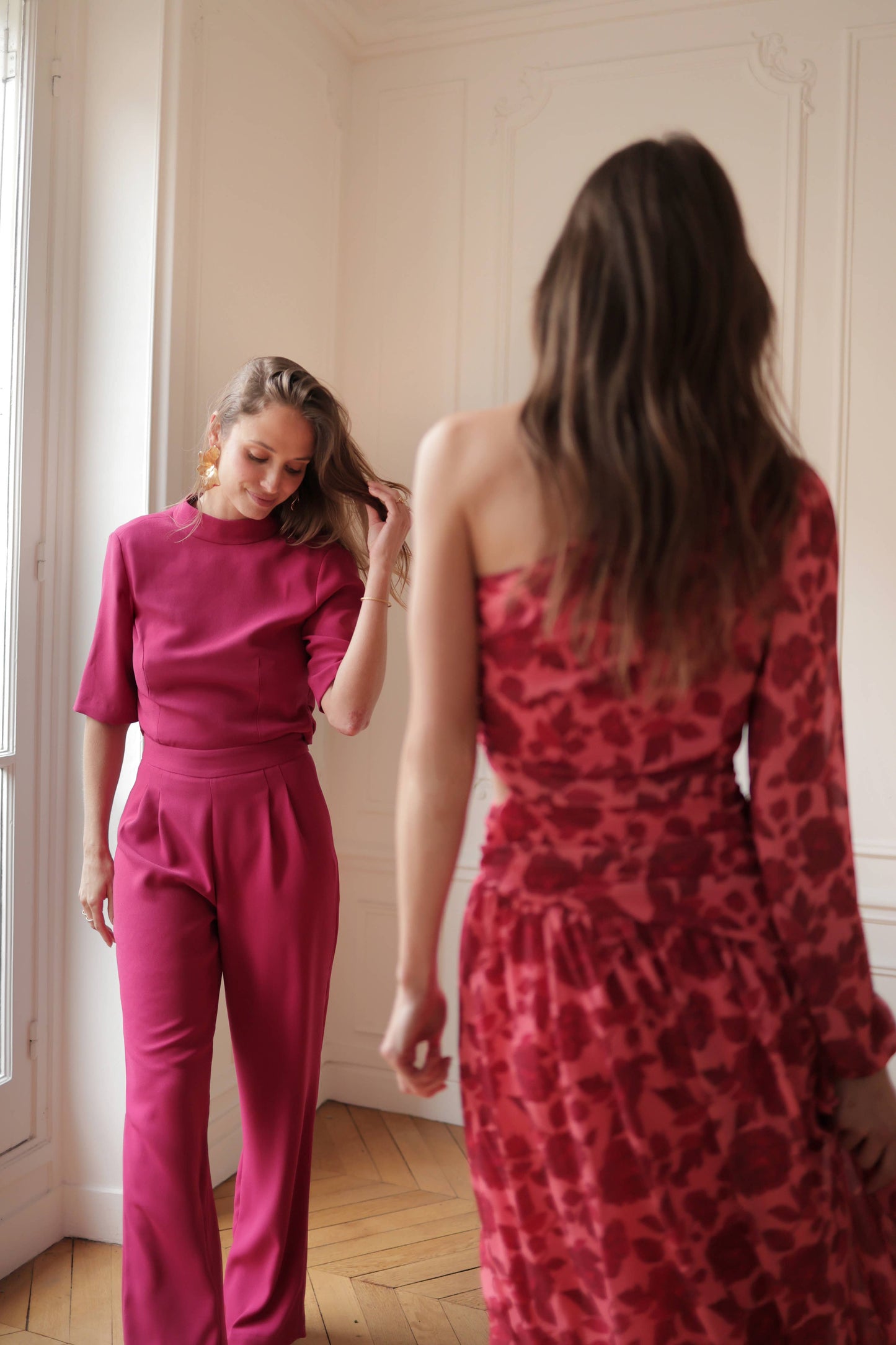 Robe imprimé asymétrique: