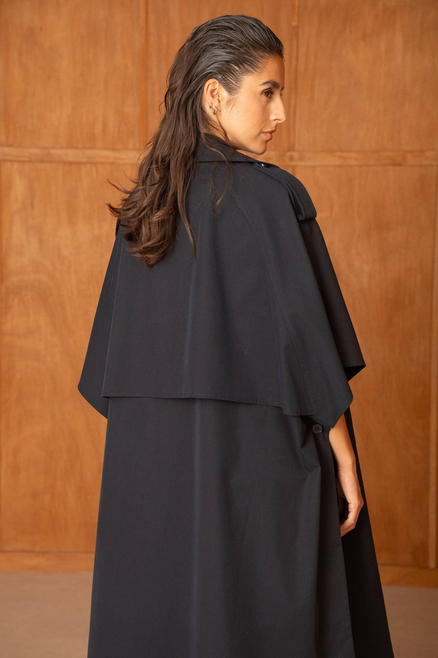 Trench Cape Oversize Camel