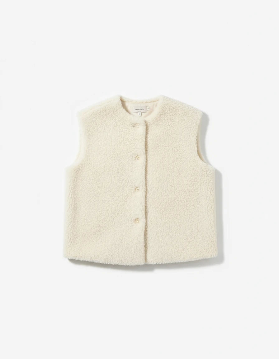 Veste sans manche moumoute - : Noir