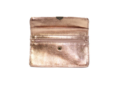 Porte monnaie cuir tout en un compact: Léopard