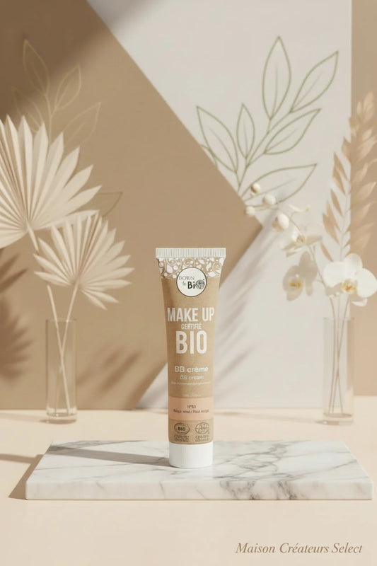 BB crème bio, flacon ouvert