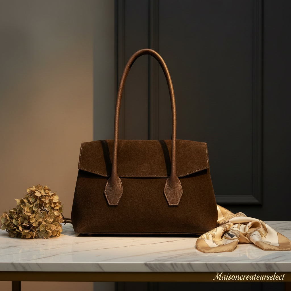 Sac Cuir Alba  : CHOCOLAT