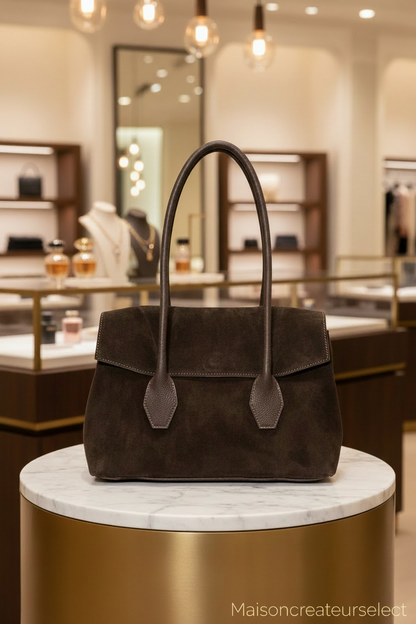 Sac Cuir Alba  : CHOCOLAT