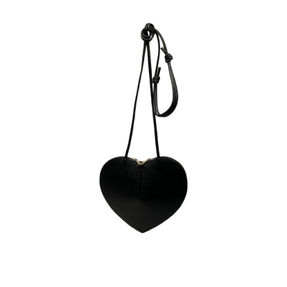 POCHETTE COEUR CUIR LISE: BORDEAUX