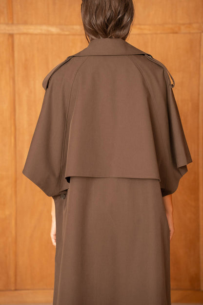 Trench Cape Oversize Camel