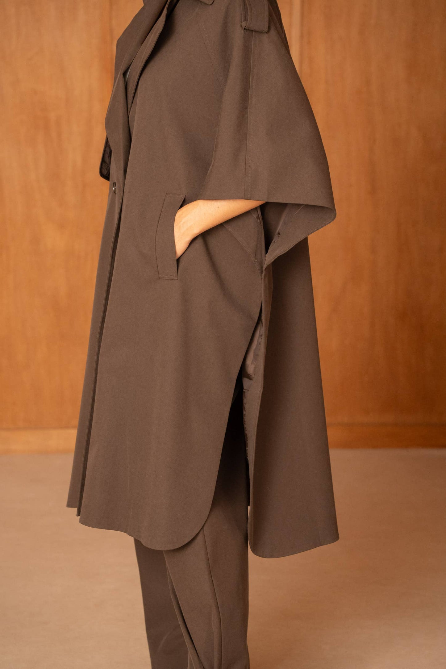 Trench Cape Oversize Camel