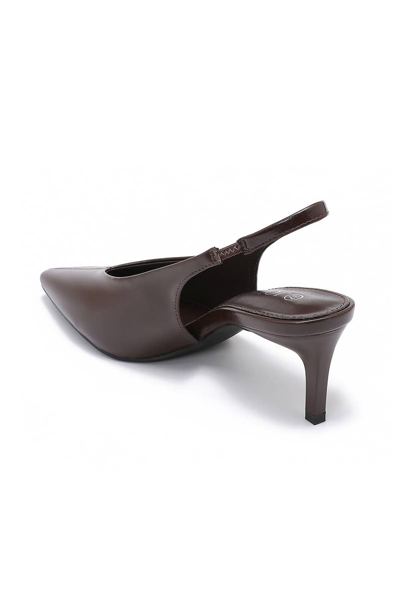 Escarpins Clémence — Slingback bout pointu