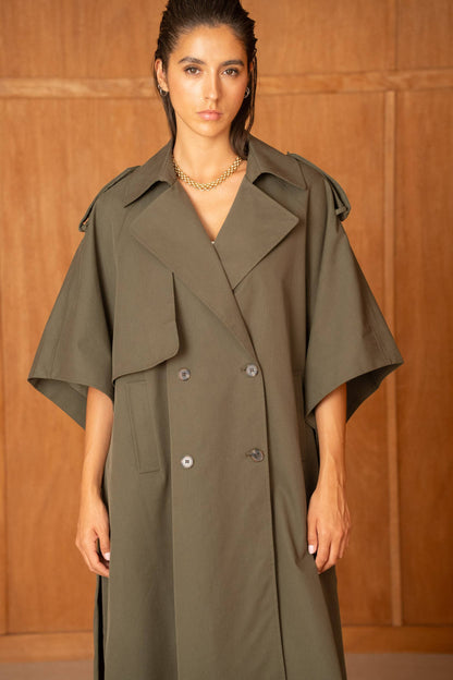 Trench Cape Oversize Camel