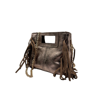 SAC A MAIN CUIR IRISE MARION SMALL: OR