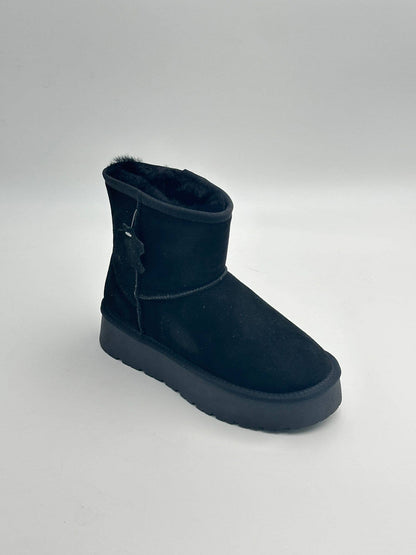 Bottes fourrées en suédine