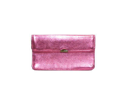 Porte monnaie cuir tout en un compact: Léopard