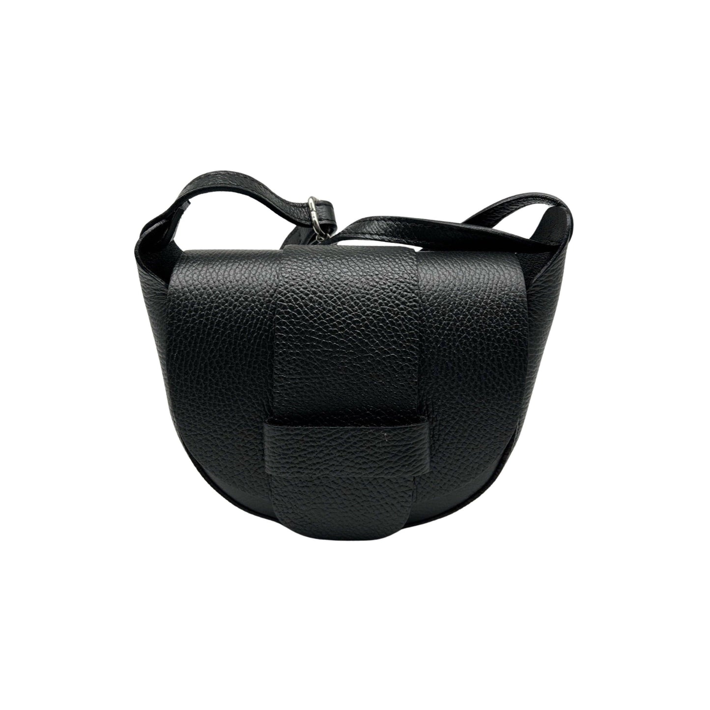 SAC BANDOULIERE CUIR GRAINE MARGOT NOIR