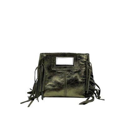 SAC A MAIN CUIR IRISE MARION SMALL: OR