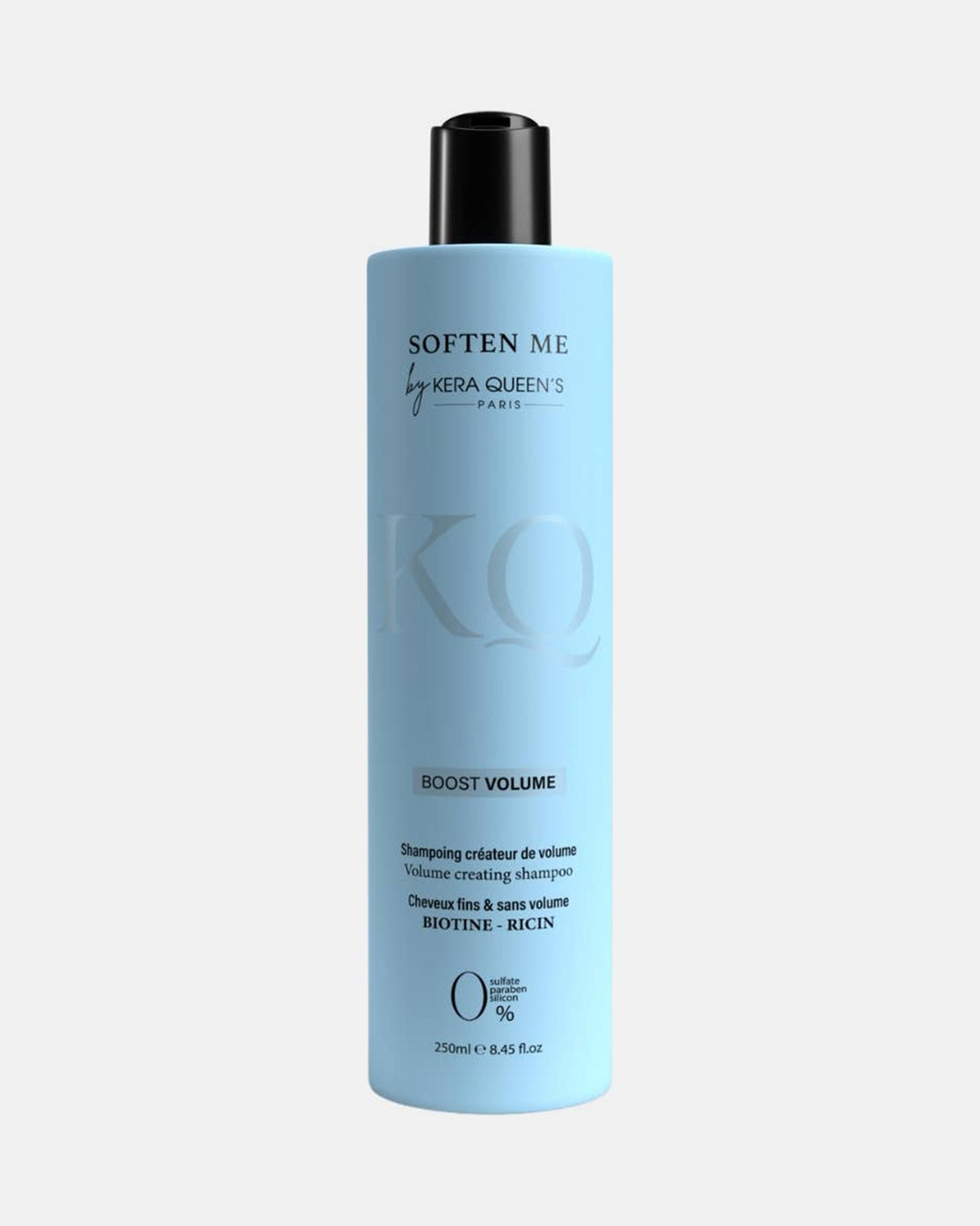 Shampoing Boost Volume Kera Queen's, flacon bleu